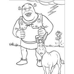 Coloring page: Shrek (Animation Movies) #115055 - Printable coloring pages