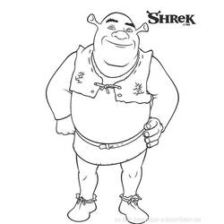Coloring page: Shrek (Animation Movies) #115062 - Printable coloring pages