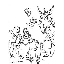 Coloring page: Shrek (Animation Movies) #115068 - Printable coloring pages