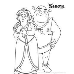 Coloring page: Shrek (Animation Movies) #115082 - Printable coloring pages