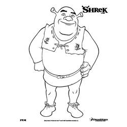 Coloring page: Shrek (Animation Movies) #115087 - Printable coloring pages