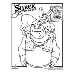 Coloring page: Shrek (Animation Movies) #115102 - Printable coloring pages