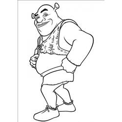 Coloring page: Shrek (Animation Movies) #115103 - Printable coloring pages