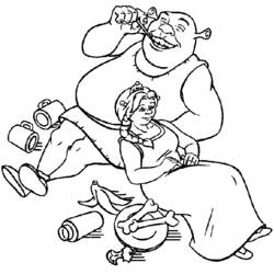Coloring page: Shrek (Animation Movies) #115133 - Free Printable Coloring Pages