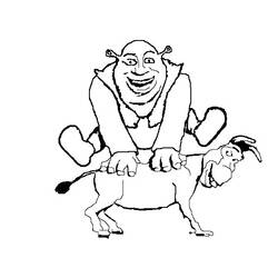 Coloring page: Shrek (Animation Movies) #115139 - Printable coloring pages