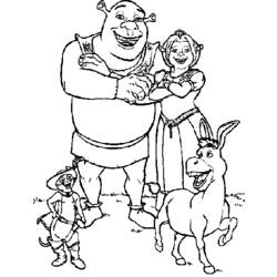 Coloring page: Shrek (Animation Movies) #115194 - Printable coloring pages