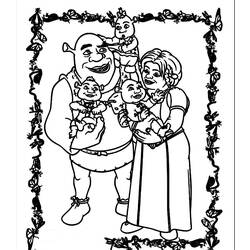 Coloring page: Shrek (Animation Movies) #115261 - Printable coloring pages