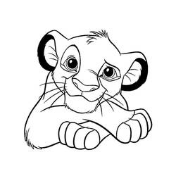 Coloring pages: Simba - Free Printable Coloring Pages