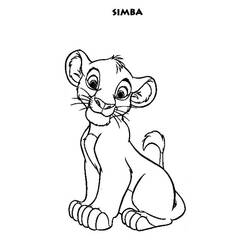 Coloring page: Simba (Animation Movies) #169997 - Free Printable Coloring Pages