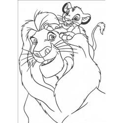 Coloring pages: Simba - Printable coloring pages