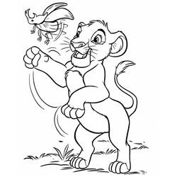 Coloring page: Simba (Animation Movies) #170007 - Free Printable Coloring Pages