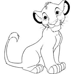 Coloring page: Simba (Animation Movies) #170026 - Free Printable Coloring Pages