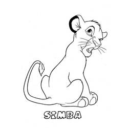 Coloring page: Simba (Animation Movies) #170027 - Free Printable Coloring Pages