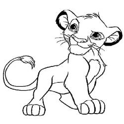 Coloring page: Simba (Animation Movies) #170032 - Free Printable Coloring Pages