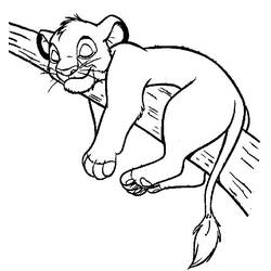 Coloring page: Simba (Animation Movies) #170033 - Free Printable Coloring Pages