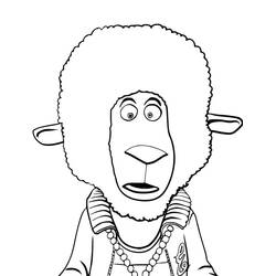 Coloring page: Sing (Animation Movies) #186078 - Free Printable Coloring Pages