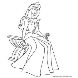 Coloring page: Sleeping Beauty (Animation Movies) #130713 - Printable coloring pages