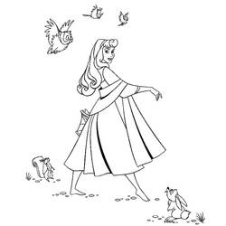 Coloring page: Sleeping Beauty (Animation Movies) #130714 - Free Printable Coloring Pages