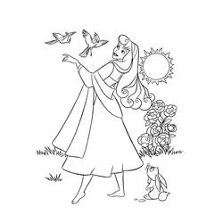Coloring page: Sleeping Beauty (Animation Movies) #130724 - Free Printable Coloring Pages