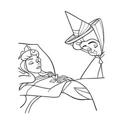 Coloring page: Sleeping Beauty (Animation Movies) #130725 - Printable coloring pages