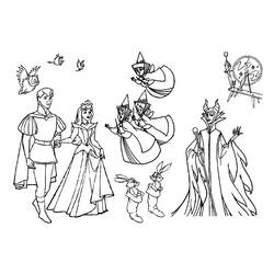 Coloring page: Sleeping Beauty (Animation Movies) #130772 - Printable coloring pages
