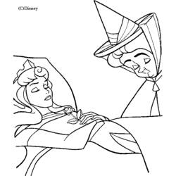 Coloring page: Sleeping Beauty (Animation Movies) #130839 - Free Printable Coloring Pages
