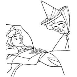 Coloring page: Sleeping Beauty (Animation Movies) #130871 - Printable coloring pages