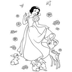 Coloring page: Snow White (Animation Movies) #178566 - Free Printable Coloring Pages