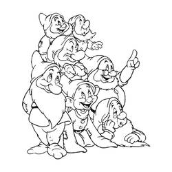 Coloring page: Snow White and the Seven Dwarfs (Animation Movies) #133830 - Printable coloring pages