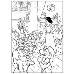 Coloring page: Snow White and the Seven Dwarfs (Animation Movies) #133831 - Free Printable Coloring Pages