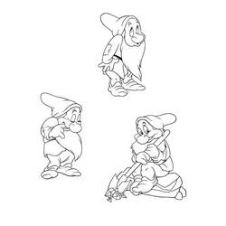Coloring page: Snow White and the Seven Dwarfs (Animation Movies) #133843 - Free Printable Coloring Pages