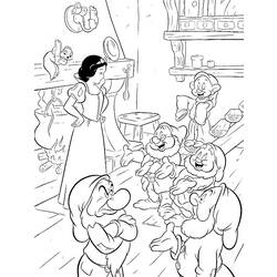 Coloring page: Snow White and the Seven Dwarfs (Animation Movies) #133845 - Free Printable Coloring Pages