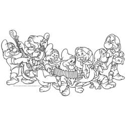 Coloring page: Snow White and the Seven Dwarfs (Animation Movies) #133857 - Printable coloring pages