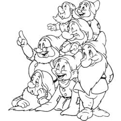 Coloring page: Snow White and the Seven Dwarfs (Animation Movies) #133864 - Printable coloring pages