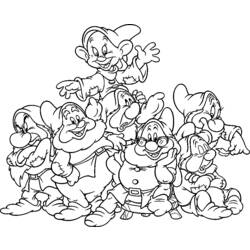 Coloring page: Snow White and the Seven Dwarfs (Animation Movies) #133869 - Printable coloring pages