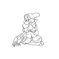 Coloring page: Snow White and the Seven Dwarfs (Animation Movies) #133912 - Free Printable Coloring Pages