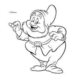 Coloring page: Snow White and the Seven Dwarfs (Animation Movies) #133936 - Printable coloring pages