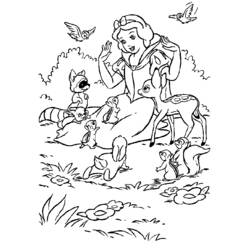 Coloring page: Snow White and the Seven Dwarfs (Animation Movies) #133940 - Free Printable Coloring Pages