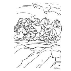 Coloring page: Snow White and the Seven Dwarfs (Animation Movies) #133941 - Free Printable Coloring Pages