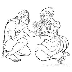 Coloring page: Tarzan (Animation Movies) #131081 - Printable coloring pages