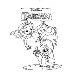 Coloring page: Tarzan (Animation Movies) #131082 - Free Printable Coloring Pages