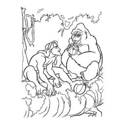 Coloring page: Tarzan (Animation Movies) #131083 - Printable coloring pages