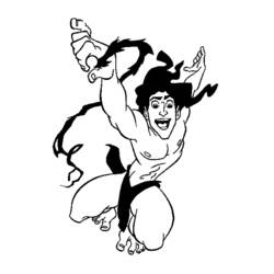 Coloring page: Tarzan (Animation Movies) #131096 - Free Printable Coloring Pages