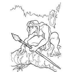 Coloring page: Tarzan (Animation Movies) #131101 - Printable coloring pages