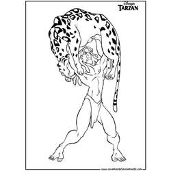 Coloring page: Tarzan (Animation Movies) #131102 - Free Printable Coloring Pages