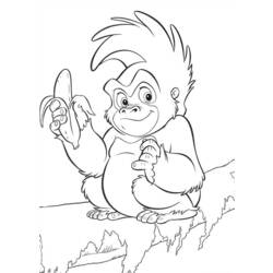 Coloring page: Tarzan (Animation Movies) #131113 - Free Printable Coloring Pages