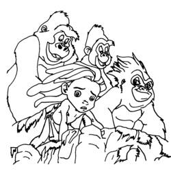 Coloring page: Tarzan (Animation Movies) #131131 - Free Printable Coloring Pages