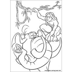 Coloring page: Tarzan (Animation Movies) #131140 - Free Printable Coloring Pages