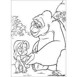 Coloring page: Tarzan (Animation Movies) #131148 - Free Printable Coloring Pages