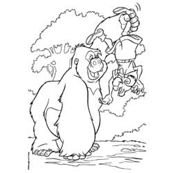 Coloring page: Tarzan (Animation Movies) #131163 - Free Printable Coloring Pages